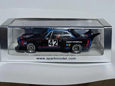 1/43 Spark BMW 3.5 CSL #42 10th LM 1976 schwarz mit Box aus Japan S1568 Model... - Bild 1 von 4