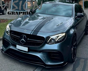 Mercedes Car Hood Stripes Vinyl Decal Racing AMG Sport Sticker Graphics Adhesive - Picture 1 of 3