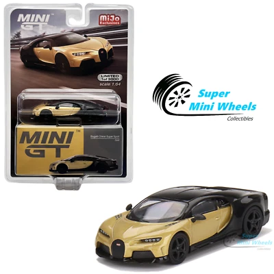 Mini GT 1:64 Bugatti Chiron Super Sport Gold #513 - Image 1 of 4