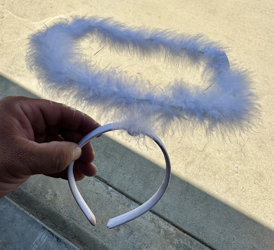 Diadema de ángel disfraz de Halloween - tamaño pequeño Foto 1 de 1