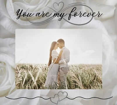 心与花情侣相框:浪漫陶瓷纪念品 - #2005 — 第 1/4 张图片