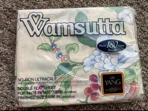Wamsutta Designer Workshop MING by Jay Yang Full Flat Sheet Vintage Floral NEW - Picture 1 of 8