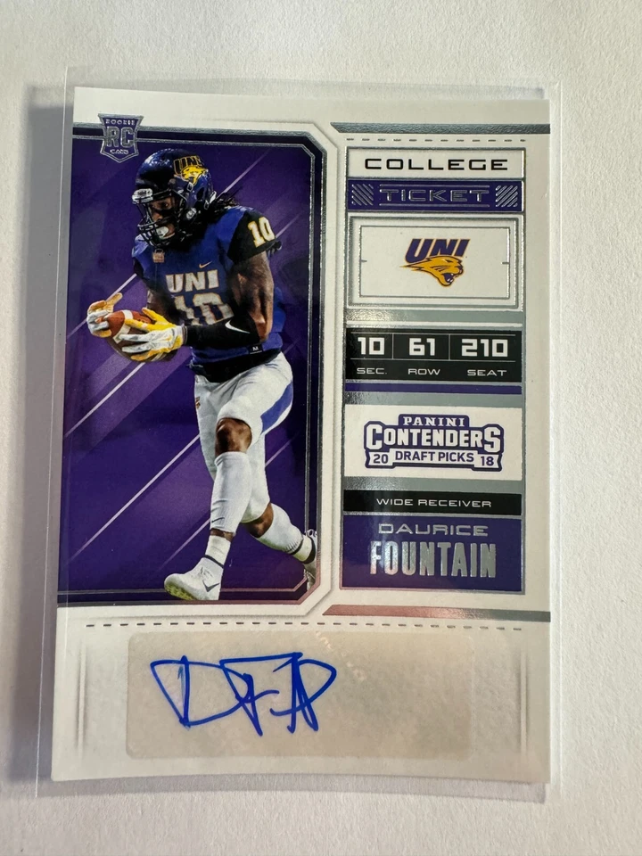 K185,567 -  2018 Panini Contenders Draft Picks #290 Daurice Fountain Auto RC - Image 1 of 1