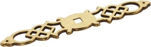 Hickory Hardware P326-LP 5-1/2 Zoll Queen Anne Schubladenknopf Rückzugplatte Messing - Bild 1 von 2