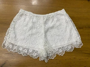Blu Pepper Vintage Shorts Lined M NWT! Feminine & Fun! White Retail $32 - Picture 1 of 9