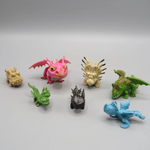 Lot Of 7 How To Train Your Dragon Mini Toy Figures The Hidden World Toothless Cover