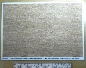 Self-Adhesive Paper "Old And Repaired Brick" For HO Gauge Scale 1:87-A4 - Picture 1 of 4