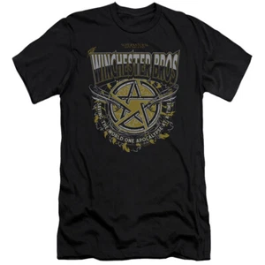 Supernatural Premium Canvas T-Shirt Winchester Bros Black Tee - Picture 1 of 1