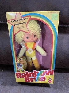 1984 Rainbow Brite Friend Canary Yellow Doll and Spark Sprite with Box! - Picture 1 of 15
