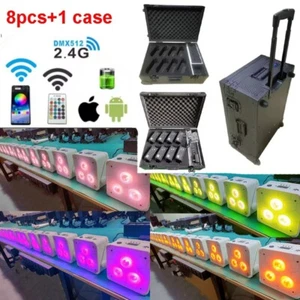 Battery Operated Dj Freedom 3x18w IR Wireless LED Uplighting Wedding uplights - Picture 1 of 24