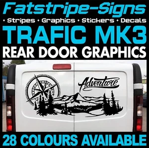 passend für RENAULT TRAFIC MK3 ADVENTURE MOUNTAINS AUFKLEBER GRAFIK CAMPER VAN - Bild 1 von 2