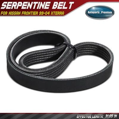 31.65 in Alternator Serpentine Belt for Nissan Frontier 99-04 Xterra 00-04 3.3L - Image 1 of 4