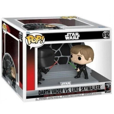 FUNKO POP VINYL FIGURE STAR WARS MOMENTS DARTH VADER VS LUKE SKYWALKER 612 - Immagine 1 di 2