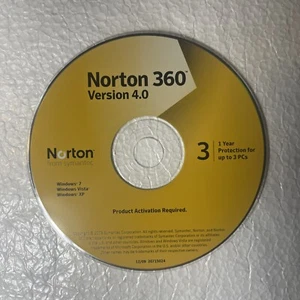 Norton von Symantec Norton 360 Version 4.0 nur CD - Bild 1 von 2