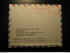 Genova 1969 To New York USA Metalic Int. di Stefano Meter Mail Cancel Slight Da