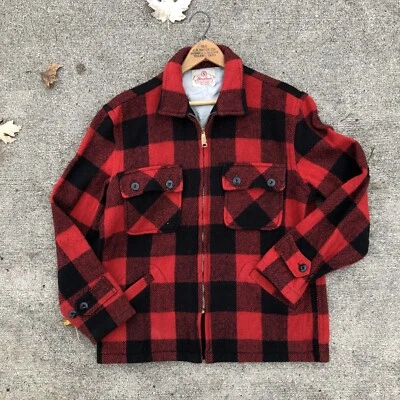 1950s 5 Brothers Buffalo Plaid Wool Jacket - Image 1 of 3