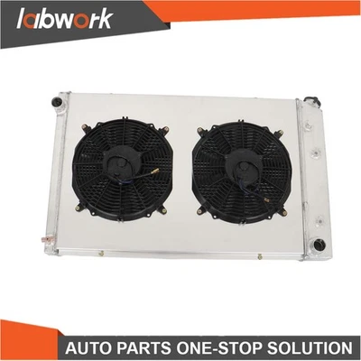 Labwork 4Row Radiator+Shroud Fan CC716 For Chevy C/K C10 C20 C30 K10/20 1973-87 - Image 1 of 4