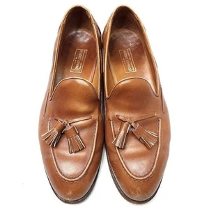 Edward Green Loafers Mens 9.5 D Calf Leather Brown Tassel Made In England - Picture 1 of 10