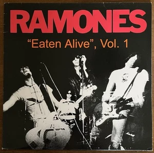 THE RAMONES - 'Eaten Alive, Vol. 1' - LP  orig. press - red/white marbled GREAT! - Picture 1 of 3