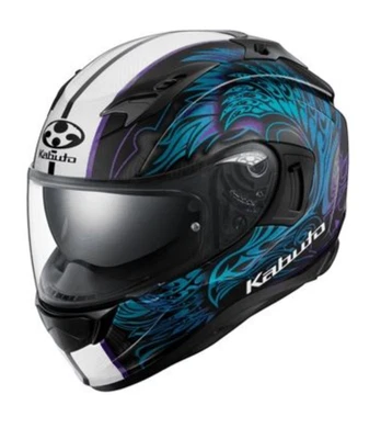 OGK Kabuto Bike Helmet Full Face KAMUI3 Eterno (Eterno) Black Blue (Size: M) - Image 1 of 4