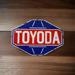 Vintage Design TOYODA/TOYOTA old Dealer advertising Workshop Sign no Porcelain - Picture 1 of 7