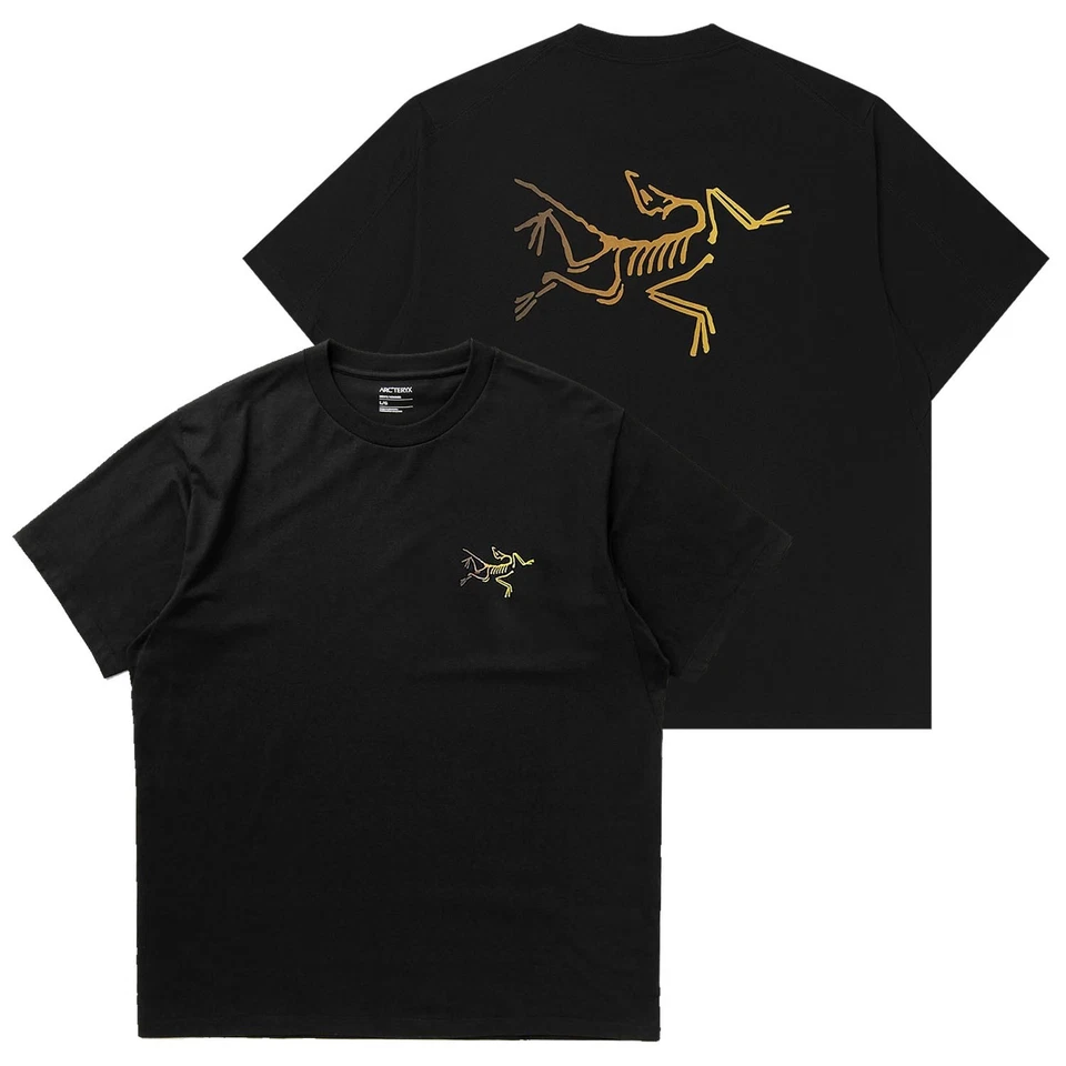 Arc'teryx Mens Kragg Cotton Logo S/S Tee T-shirt - 24K Black - Image 1 of 1