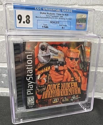 Duke Nukem: Time to Kill (Sony PlayStation 1) PS1 CGC Graded 9.8 A++ Sealed Top - Image 1 of 2