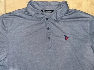 Travis Mathew Blue Polo TRINITY FOREST GOLF CLUB Mens Large - Picture 1 of 5