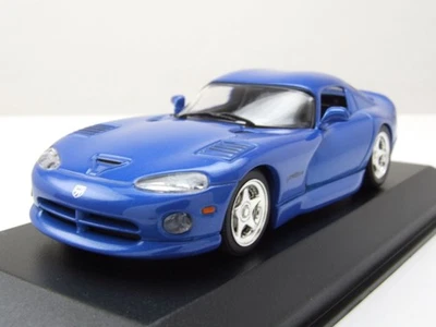 Dodge Viper Coupe 1993 Blu Metallizzato Modellino 1:43 Maxichamps - Immagine 1 di 4