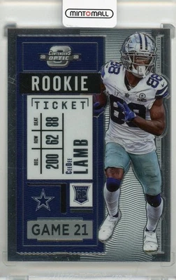 2020 Panini Contenders Optic Dallas Cowboys Rookie Ticket 65 / Ceedee Lamb - Image 1 of 2