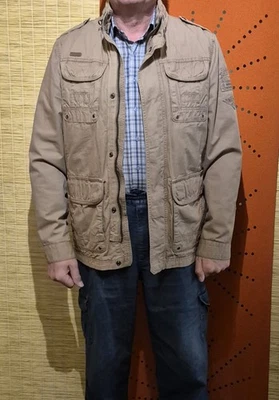 tolle moderne Herren Übergangsjacke braun Gr. L   50/52 * TOP Zustand* - Bild 1 von 4