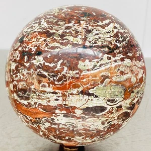 Natural Money agate Crystal Sphere Ball healing 4100G - Picture 1 of 12