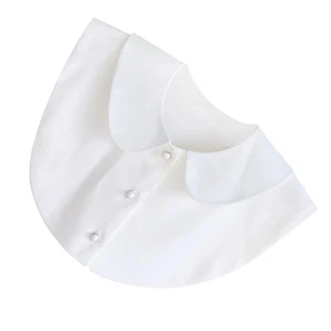 Inserto blusa donna staccabile collo finto per donna bianco casual - Foto 1 di 11