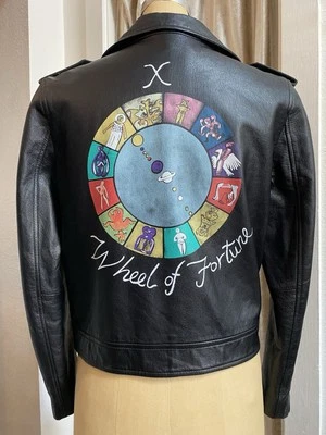 Christian Dior колесо фортуны ягненка кожи мотоциклетная куртка - Изображение 1 из 4