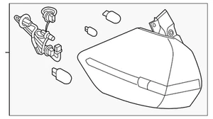Genuine Nissan Tail Lamp Assembly 26550-6FL0D - Picture 1 of 3