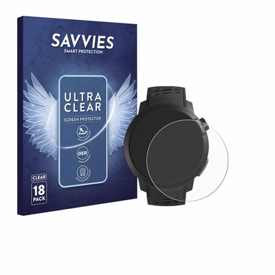 SAVVIES 18x Schutzfolie für Coros Pace Pro Displayschutz klar