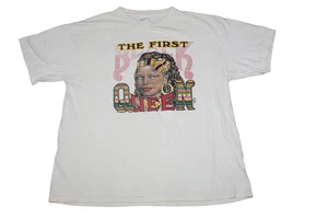 Vintage 90s Black Queen History Malcolm X MLK Power Nubian Africa XL 1993 - Picture 1 of 9