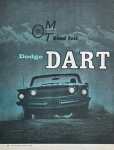 1962 Road Test Dodge Dart 440 Covertible 318 Cubic Inch 6 Pages Pics Specs Info - Picture 1 of 6