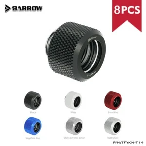 Barrow 8pcs/lot OD12/14/16mm Hard Tube Fitting Kit for Water Cooling G1/4'' - Afbeelding 1 van 17