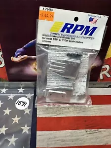RPM 73413 Chrome Mock Intake & Blower Set for: RC Car & Truck Body ~NEW~ - Picture 1 of 4