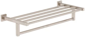 Symmons Duro® 363TS-22-STN 22" Towel Shelf w Bar in Satin Nickel - Picture 1 of 3
