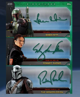 topps digital Star Wars boba fett wave 1 EPIC signature set with award - Image 1 of 2