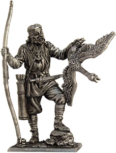 Vikingos de estaño 54 mm. Escultura de arquero vikingo con ganso siglo 9-10 escala 1:32 - Imagen 1 de 5