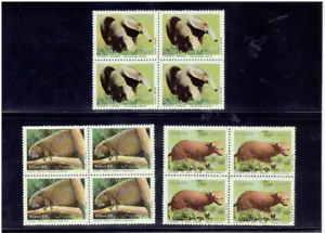 BRAZIL 1988 Wildlife Conservation (Fauna) Block of 4 CV $8.60 - Picture 1 of 1