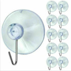 16pc Clear Suction Cups + Plastic Hooks Window Cabinet Sucker Hanging Decoration