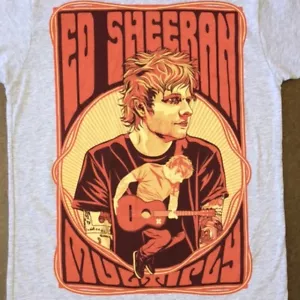 Ed Sheeran Tshirt Multiply Konzert Tour Neu Grau Original Band Merch - Bild 1 von 4