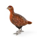 Saturno Silver and Enamel Grouse - Fully Hallmakred Sterling Silver