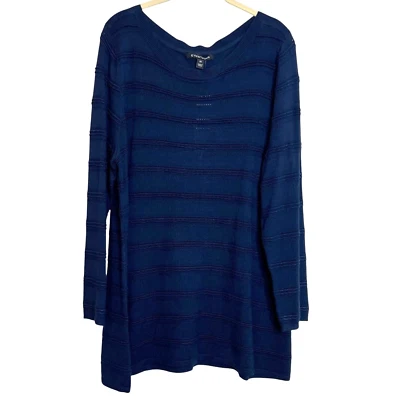 41 Hawthorn Womens Lightweight Sweater XXL Navy Hauthie Pointelle 3Q Sleeve - Image 1 of 4