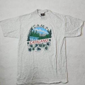 Signal Sports Shirt 1992 vintage Camp Catalano size XL single stitch gray  - Picture 1 of 19