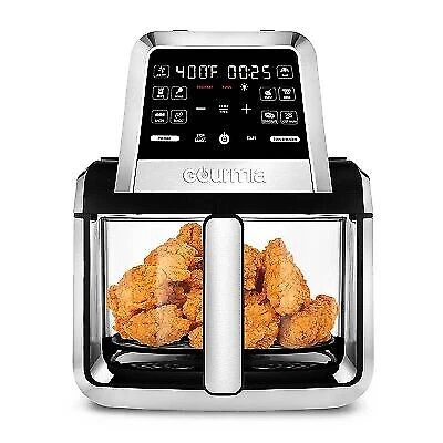 Gourmia 7Qt. Fry ‘N Fold Digital Air Fryer with 12 Presets and Guided Cooking - Black